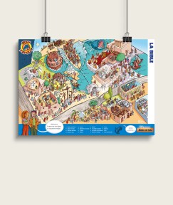 Anne et Léo Reporters / Poster "La Bible" - Médiaclap édition