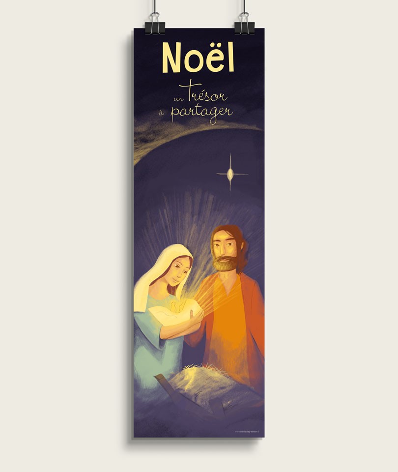 NOËL - un Trésor à partager / Petite Banderole verticale