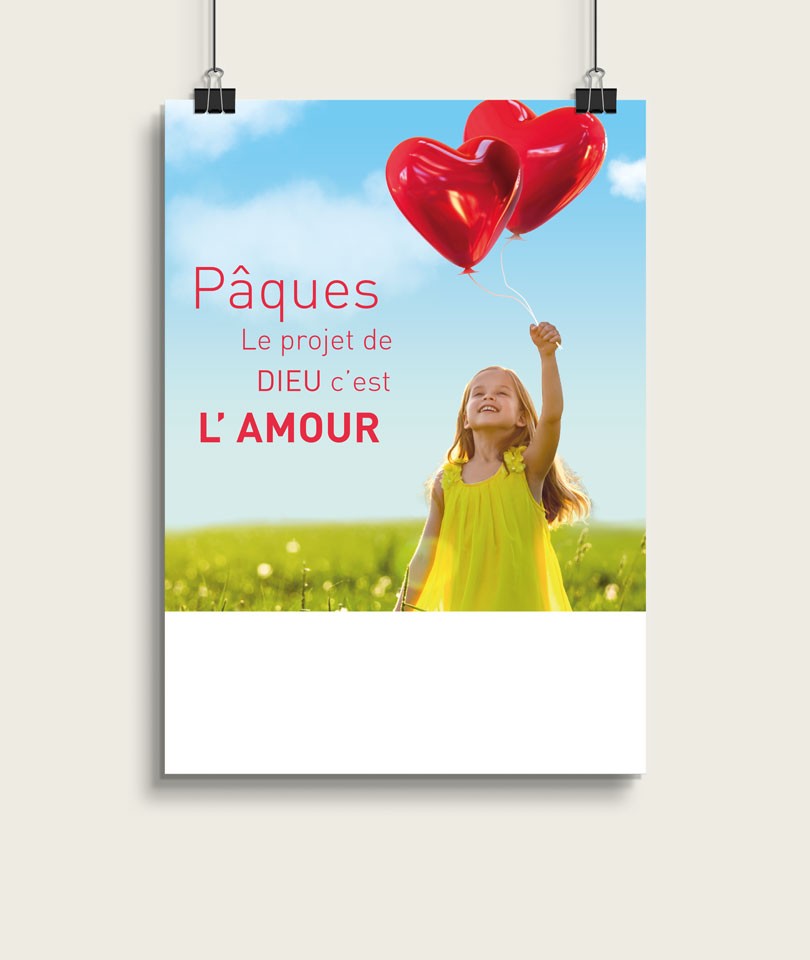 PÂQUES - Le projet de Dieu c'est l'amour / Affiche A3